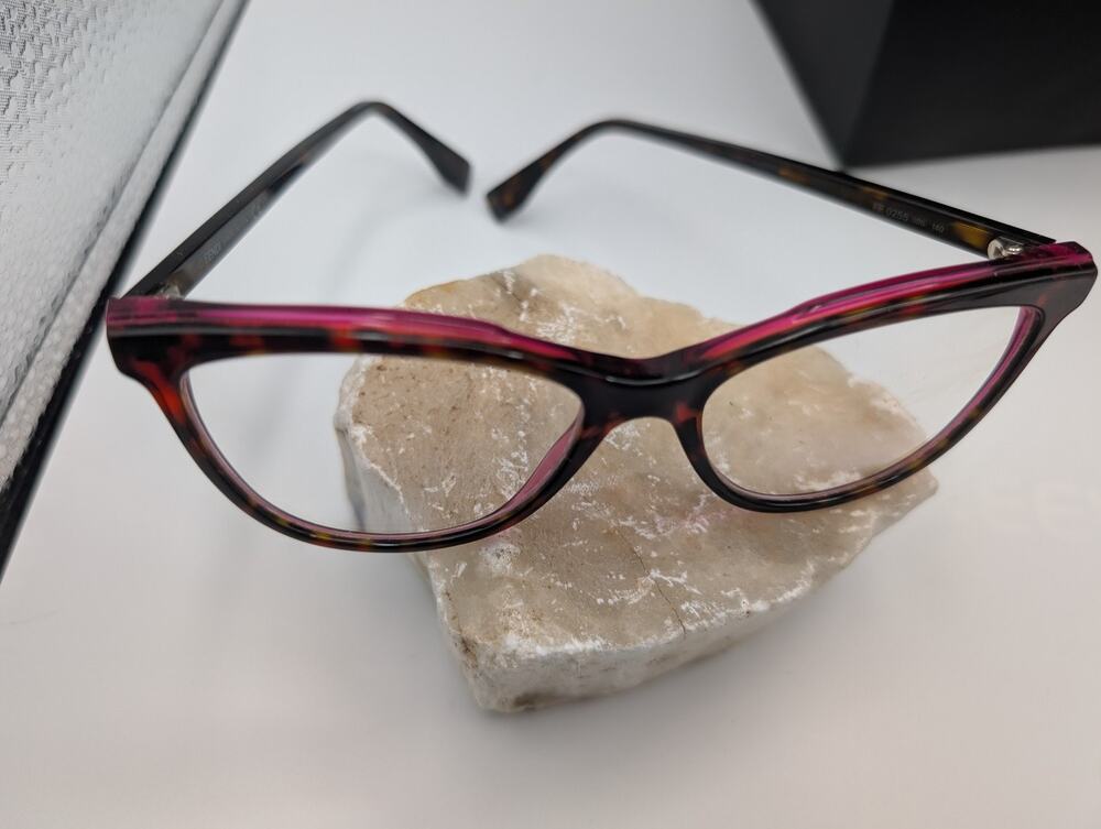 Fendi FF 0255 Women's Eyeglass Frames Cat Eye Tortoise Pink Made in Italy